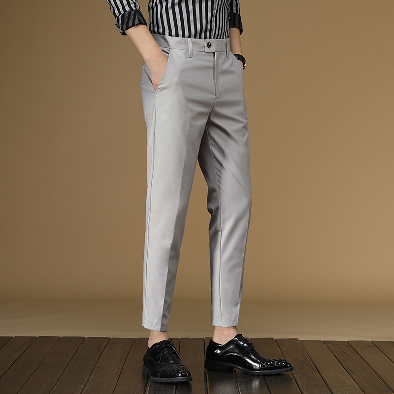 Men Formal Wear Dress - 남성용 여름 정장 바지, 레드 블랙