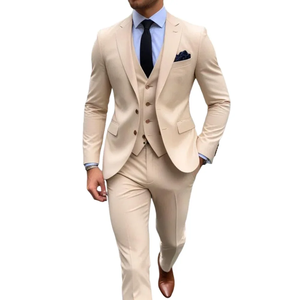Men Formal Wear Shop - 남성용 세련된 카익 3피스 정장 -