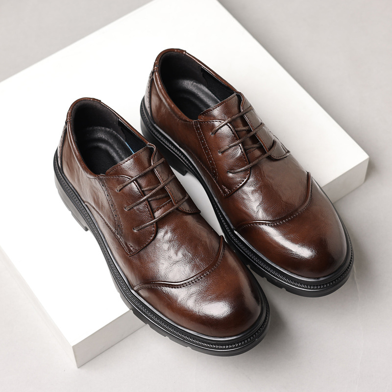 캐주얼 비즈니스용 남성 가죽 신발, 다재다능하고 편안한 - Men'S Formal Office Wear Shoes 리뷰 및 가격
