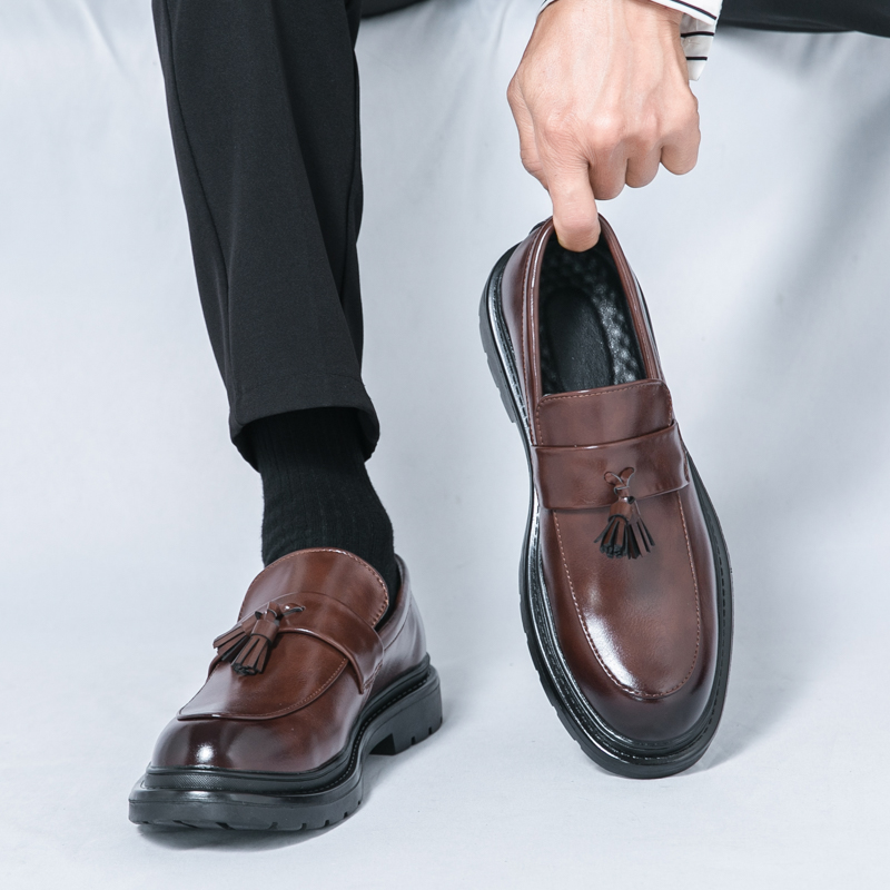패션 브랜드 남성용 논슬립 캐주얼 가죽 신발 고품질 남 - Men Formal Wear Fashion 리뷰 및 가격
