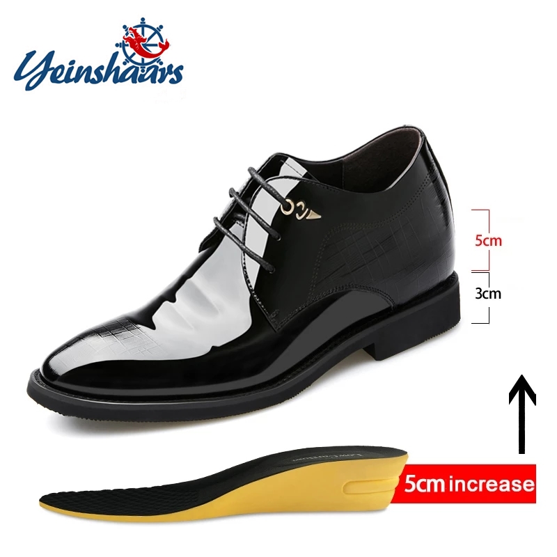 남성용 엘리베이터 슈즈, 특허 가죽, 정장 슈즈, 포인 - Men'S Formal Wear Rental 리뷰 및 가격