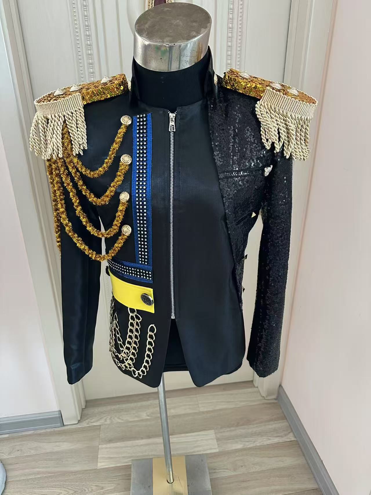 새로운 남성 태슬 로얄 재킷 웨딩 파티 연회 정장 드레 - Men Formal Wear Dress 리뷰 및 가격