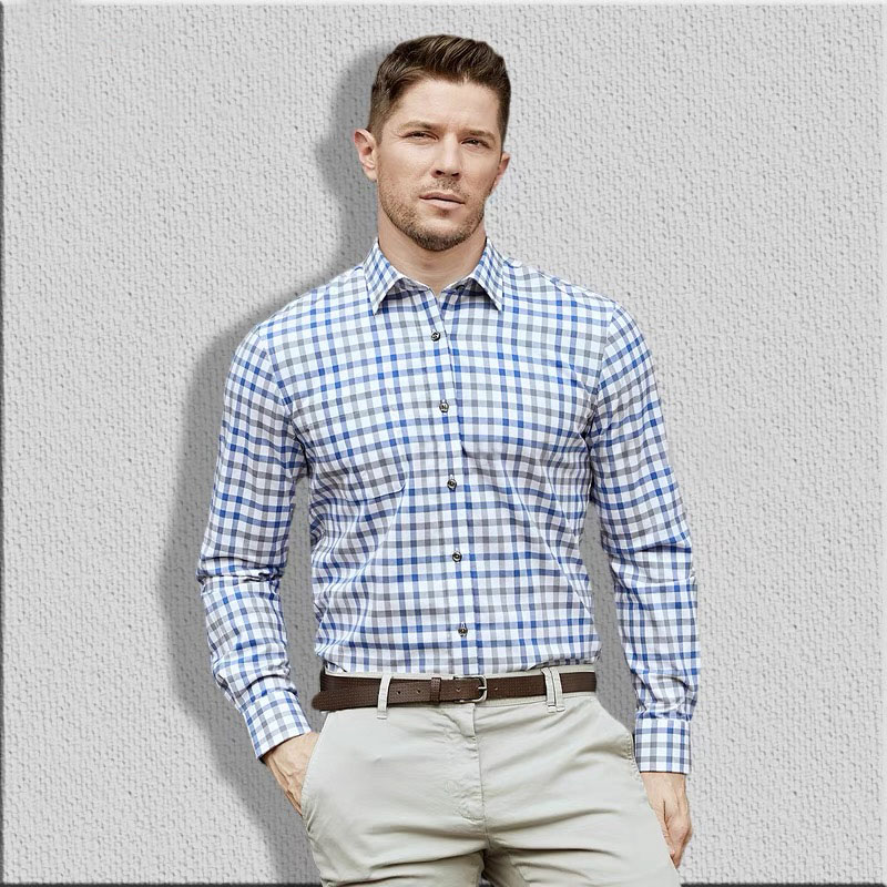남성용 통기성 순면 긴팔 셔츠, 편안한 비즈니스 캐주얼 - Men Formal Wear Shirts 리뷰 및 가격