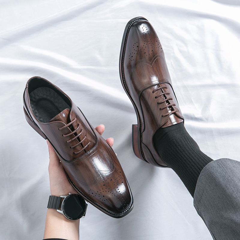 클래식 이탈리아 포인티드 토 가죽 신발 남성 럭셔리 옥 - Men'S Luxury Formal Wear 리뷰 및 가격