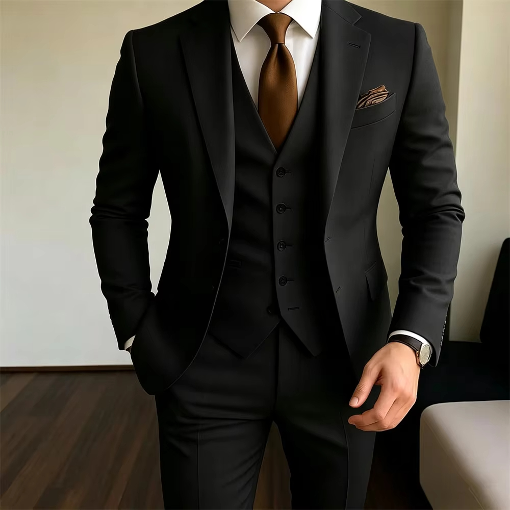 카키 남성 정장 3피스 재킷+조끼+바지 포멀 슬림핏 웨 - Men Formal Party Wear Outfit 리뷰 및 가격
