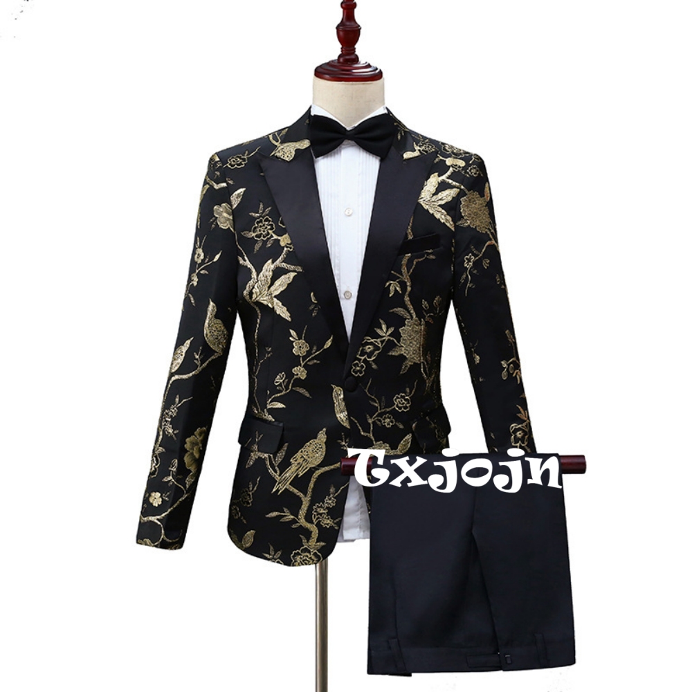 2026 신상 고급 자카드 정장 세트 남성용 댄스웨어  - Men Formal Party Wear Outfit 리뷰 및 가격