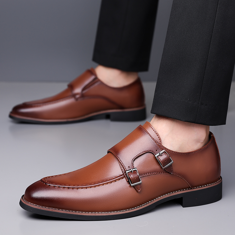 남성용 슬립온 정장 가죽 더비 슈즈, 편안하고 통기성  - Men'S Formal Office Wear Shoes 리뷰 및 가격