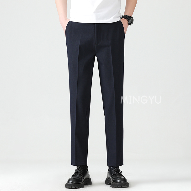 고품질 리오 셀 혼합 여름 발목 길이 바지 남성 비즈니 - Men'S Formal Wear Rental 리뷰 및 가격