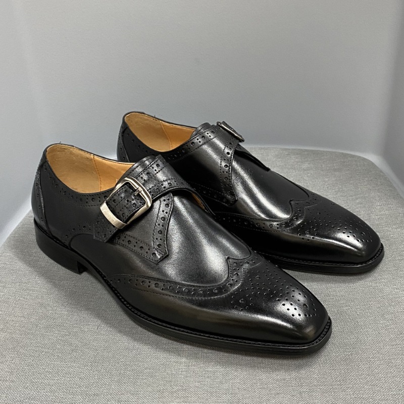 남성 캐주얼 신발 가죽 단화 패션 메탈 버클 디자인 비 - Men Formal Party Wear Outfit 리뷰 및 가격