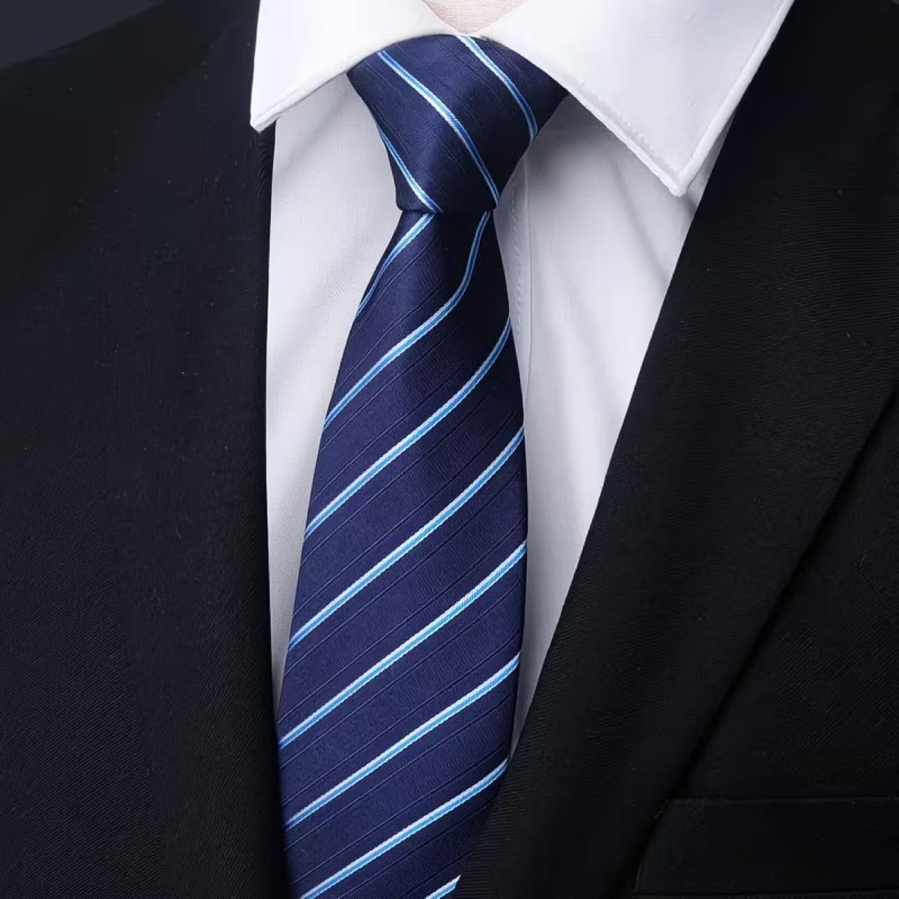 6개입 남성용 지퍼 타이 넥타이 8cm(3.15인치)  - Men Formal Wear With Tie 리뷰 및 가격