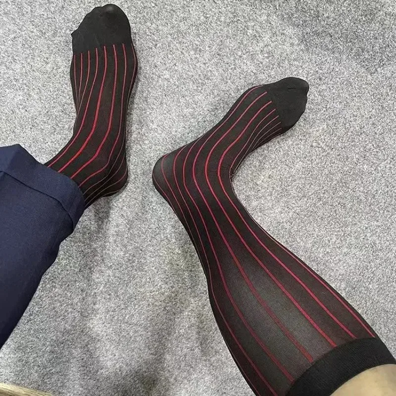 남성 스트라이프 양말 남성용 초박형 실크 정장 드레스  - Men'S Formal Wear Rental 리뷰 및 가격