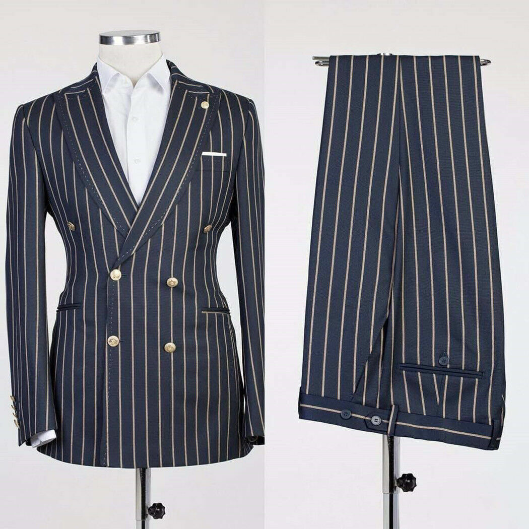 Allingentle 남성 정장 스트라이프 비즈니스 블 - Young Men Formal Wear 리뷰 및 가격
