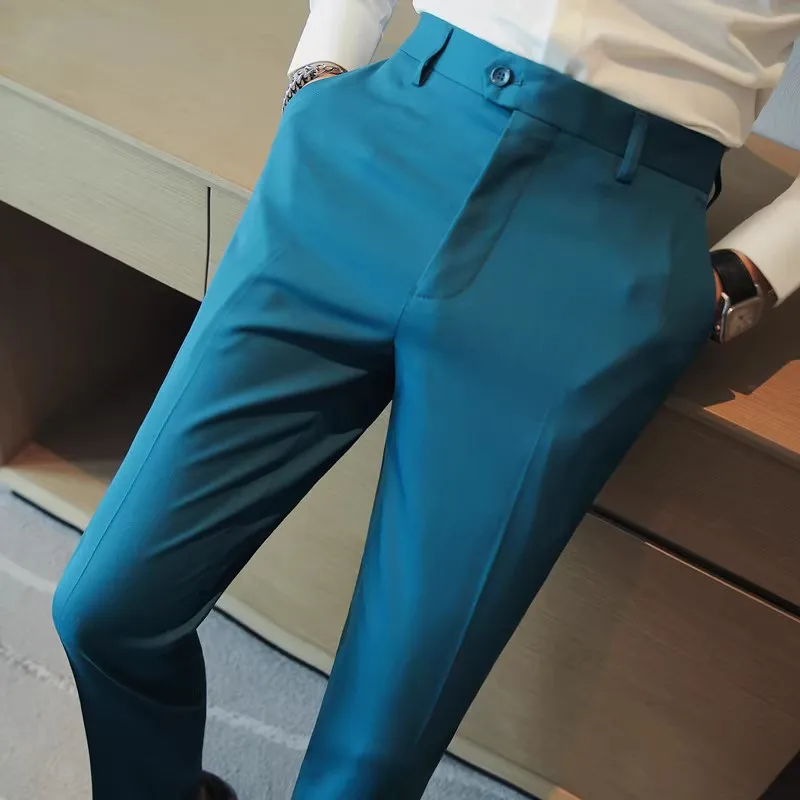 팝 남성 솔리드 웨딩 드레스 트라우저 고품질 남성 정장 - Men Formal Wear Shop 리뷰 및 가격