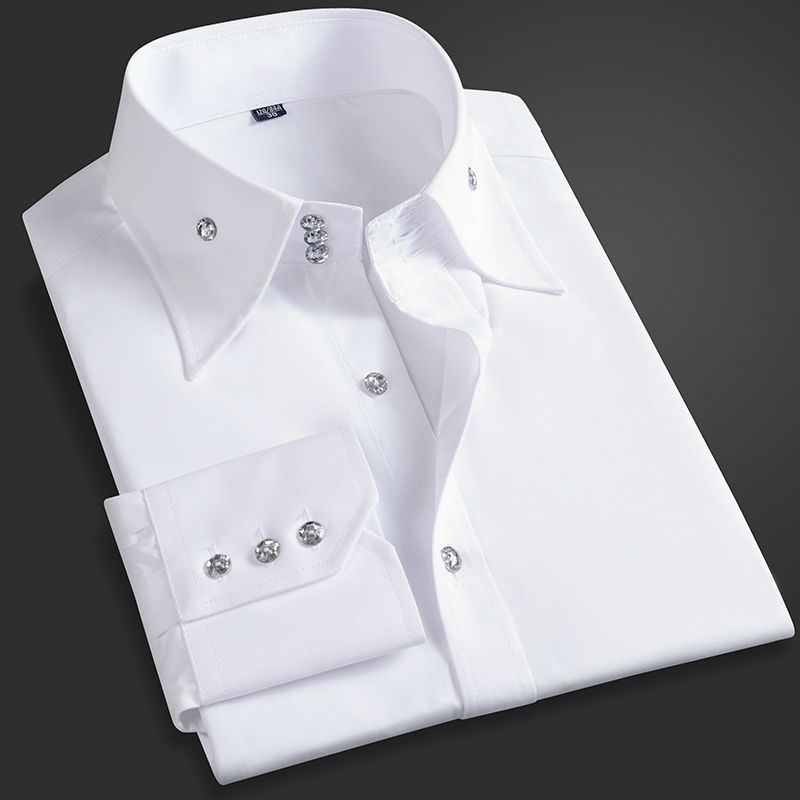 봄 가을 남성 임원 셔츠 한국 핏, 영구 프레스 정장  - Men Formal Wear Shirts 리뷰 및 가격