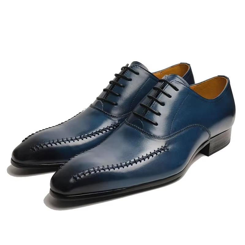 고급 명품 남성 천연 가죽 드레스 슈즈 뾰족한 앞코 수 - Men'S Formal Office Wear Shoes 리뷰 및 가격