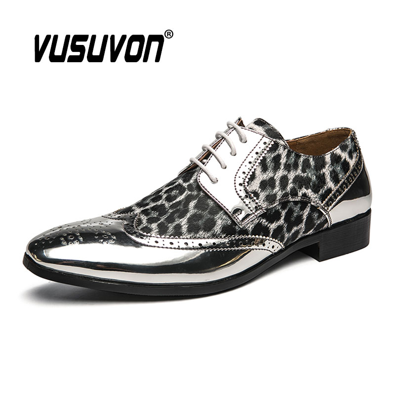 럭셔리 레오파드 무늬 포멀 더비 원피스 슈즈, 클래식  - Men'S Luxury Formal Wear 리뷰 및 가격