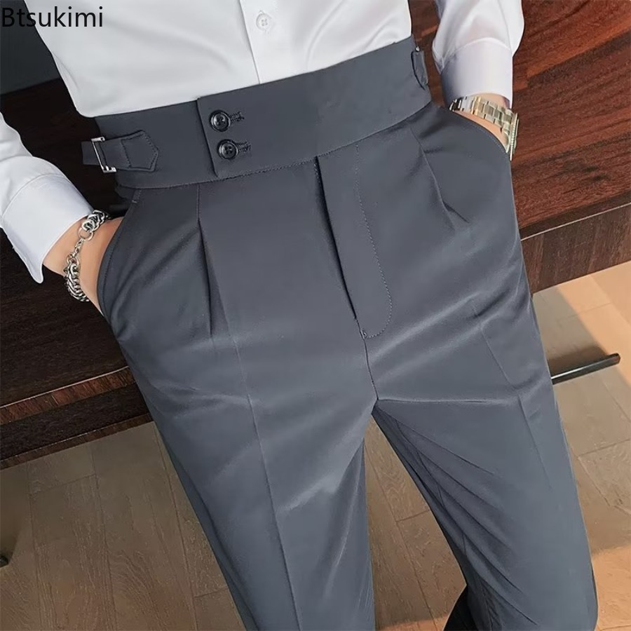 2026년 신상 남성용 솔리드 컬러 정장 바지 클래식  - Men'S Formal Wear Rental 리뷰 및 가격