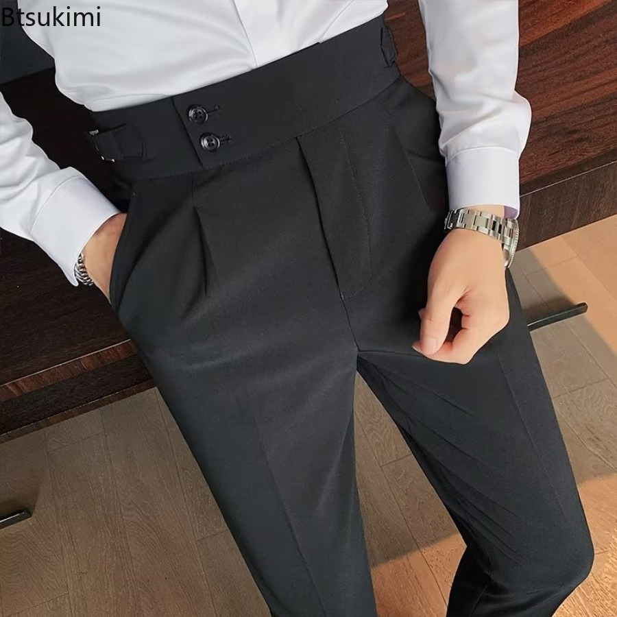 2026년 신상 남성용 솔리드 컬러 정장 바지 클래식  - Men'S Formal Wear Rental 리뷰 및 가격
