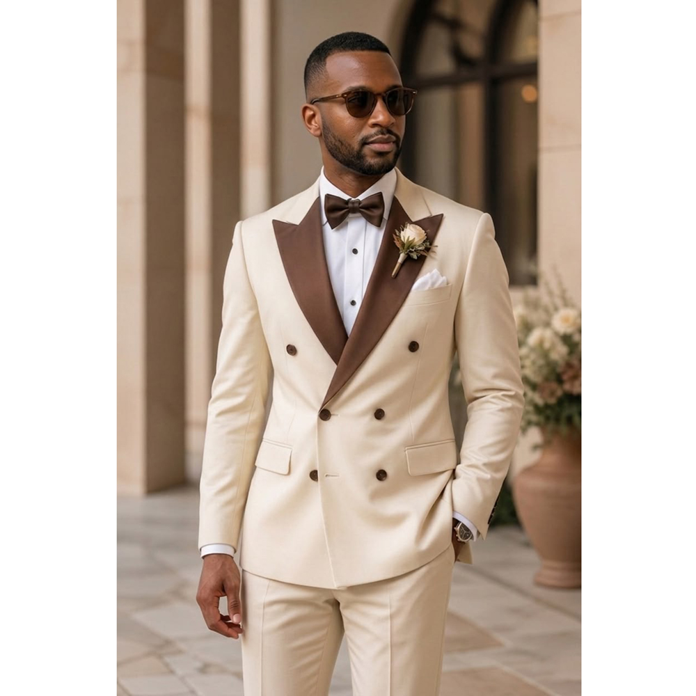 남성 더블 브레스티드 턱시도 수트 패션 피크 라펠 웨어 - Men Formal Party Wear Outfit 리뷰 및 가격